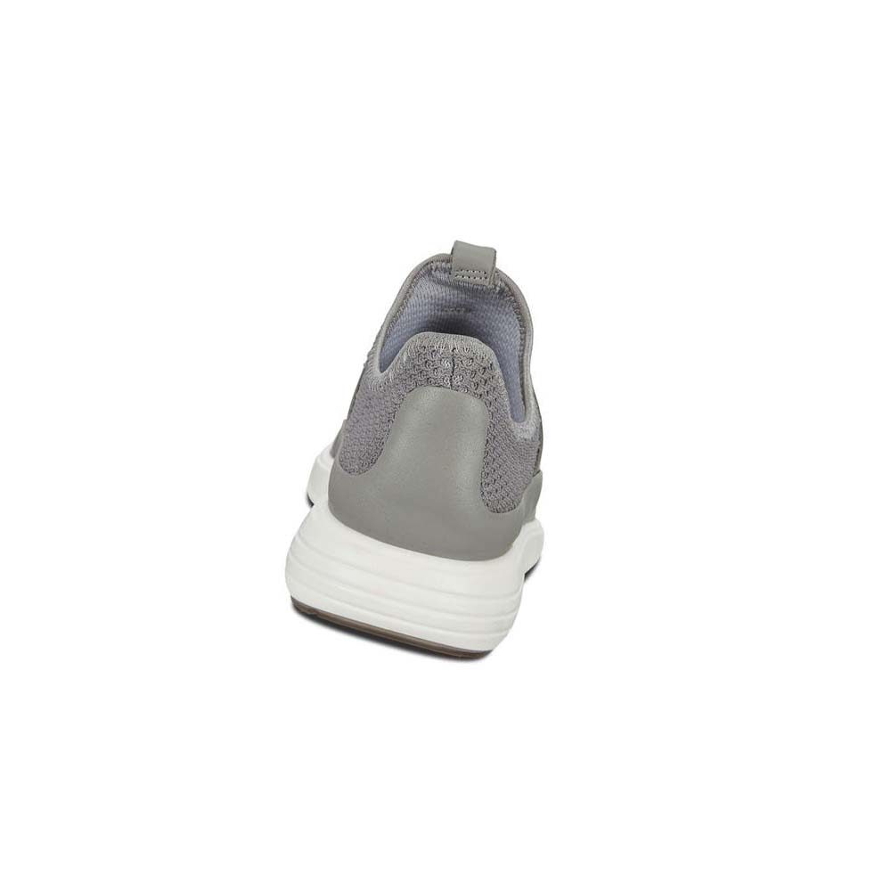 Women's Ecco Soft 7 Runner Slip-on Casual Shoes Grey | USA 75HAP